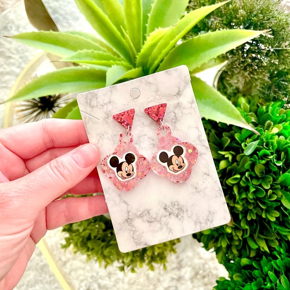 Mickey Mouse Acrylic Earrings - Picture 4 of 5